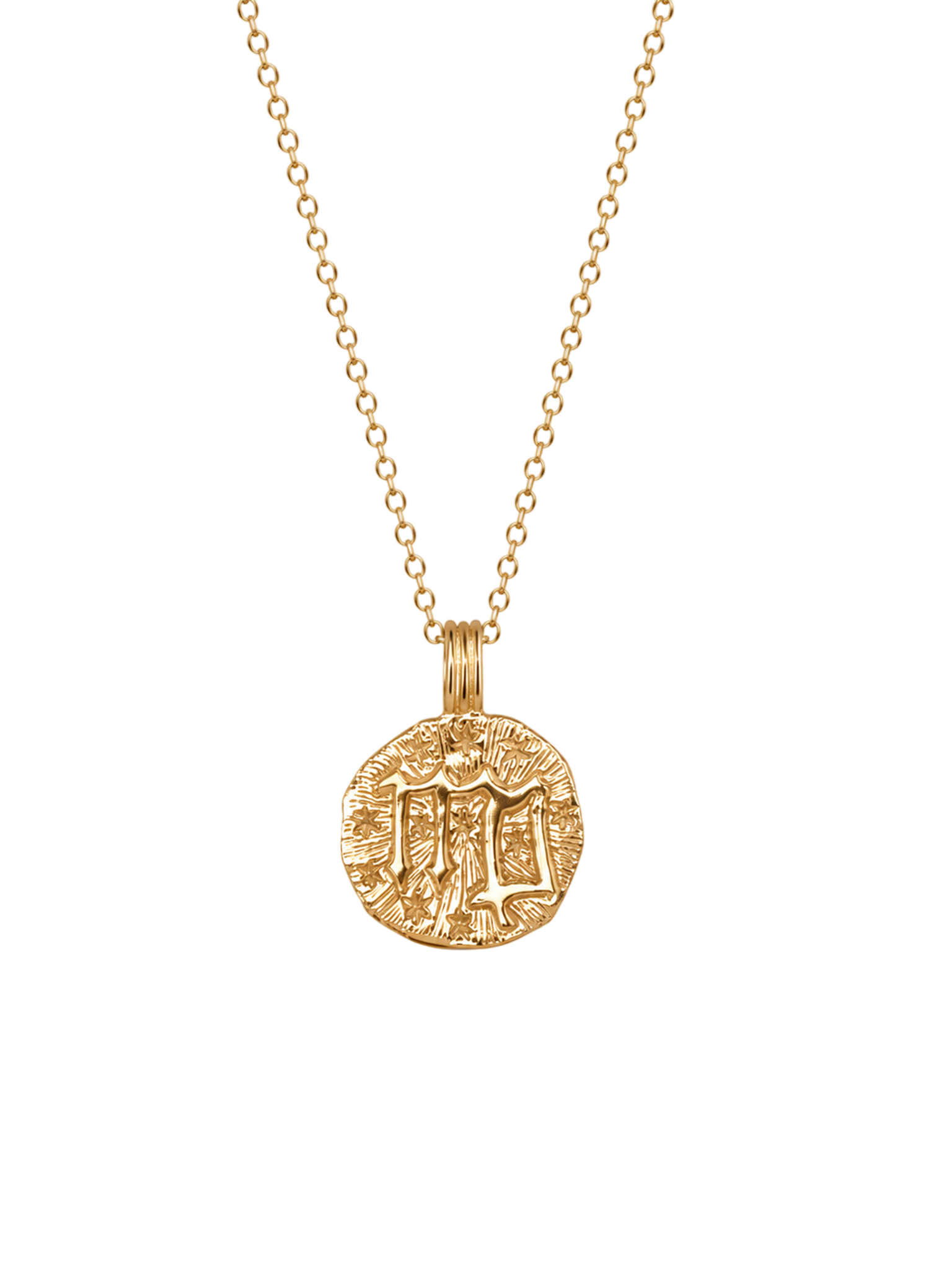 Sun in virgo necklace - 22k gold vermeil